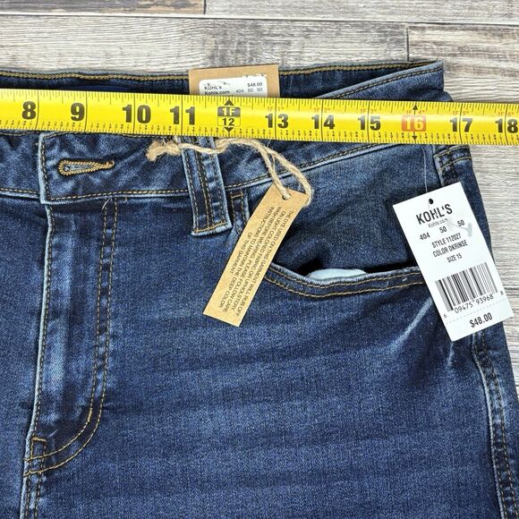 Juniors' Project Indigo Mid-Rise Cargo Straight-Leg Jeans Girls Size 15 - Picture 6 of 10